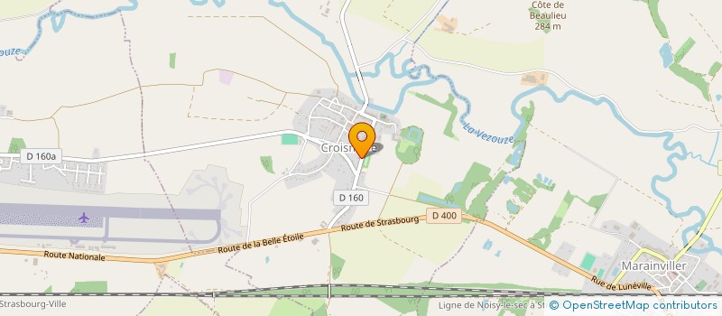 localisation de l'entreprise LES AMIS DE SAINTE JEANNE D'ARC DE LUNEVILLE  CROISMARE