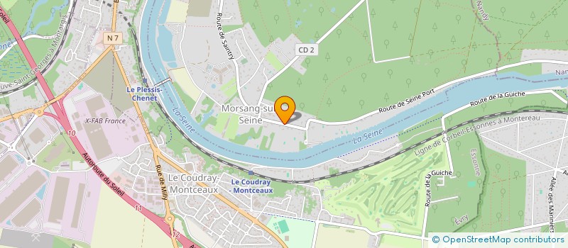 localisation de l'entreprise LES AMIS DE SAINTRY ET MORSANG à SAINTRY-SUR-SEINE
