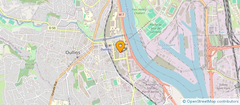 localisation de l'entreprise LES AMIS DE SAKATIA  OULLINS-PIERRE-BENITE