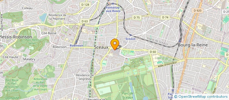 localisation de l'entreprise LES AMIS DE SCEAUX à SCEAUX