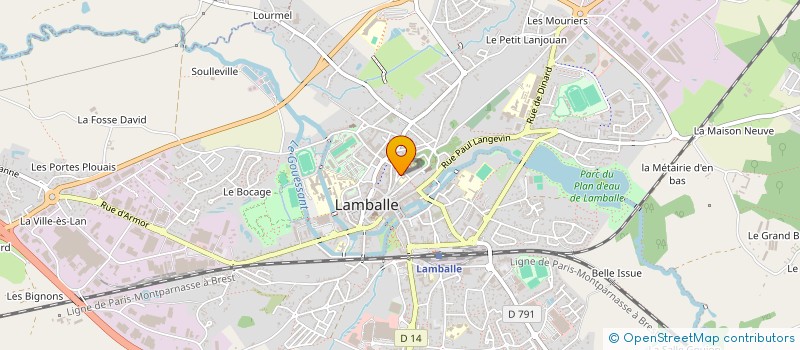 localisation de l'entreprise LES AMIS DE SCOUTVILLE  LAMBALLE-ARMOR