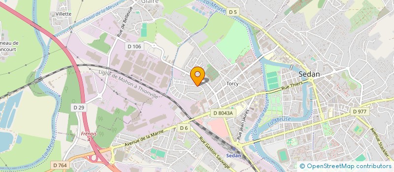 localisation de l'entreprise LES AMIS DE SEDAN  SEDAN