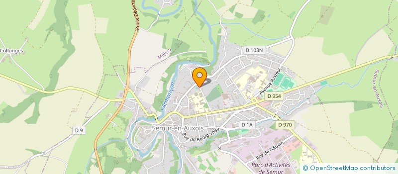 localisation de l'entreprise LES AMIS DE SEMUR EN AUXOIS  SEMUR-EN-AUXOIS