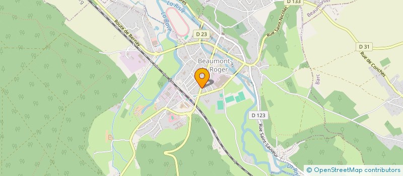 localisation de l'entreprise LES AMIS DE SEUIL  BEAUMONT-LE-ROGER