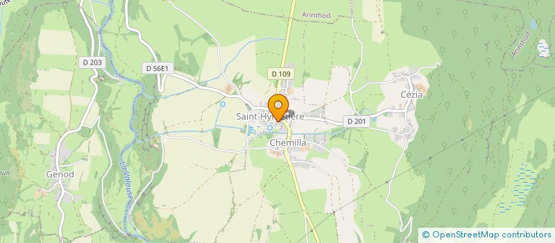 localisation de l'entreprise LES AMIS DE ST HYMETIERE  SAINT-HYMETIERE-SUR-VALOUSE