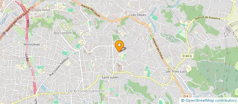 localisation de l'entreprise LES AMIS DE ST JULIEN à MARSEILLE