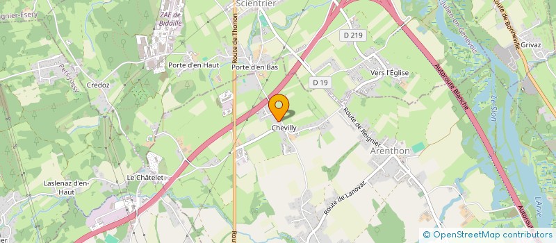 localisation de l'entreprise LES AMIS DE ST THEODULE  ARENTHON