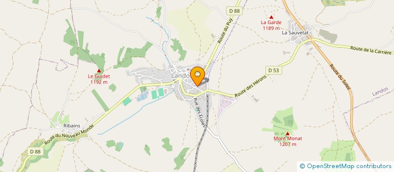 localisation de l'entreprise LES AMIS DE STEVENSON  LANDOS