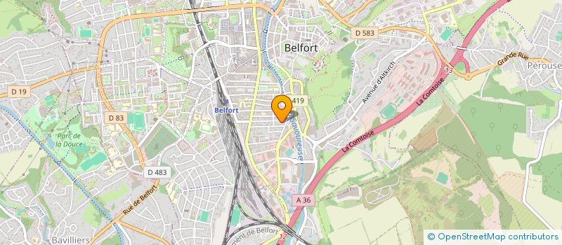 localisation de l'entreprise LES AMIS DE THIERRY TRAN  BELFORT