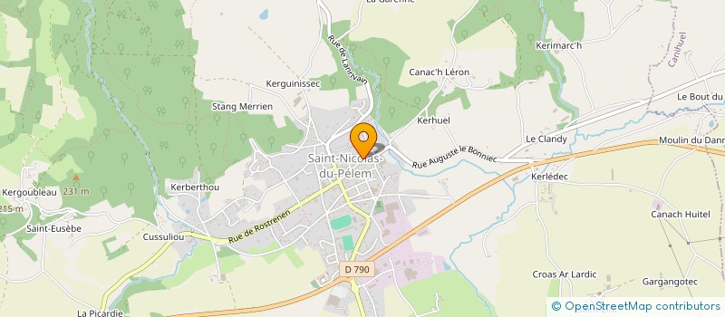 localisation de l'entreprise LES AMIS DE TIKORN  SAINT-NICOLAS-DU-PELEM