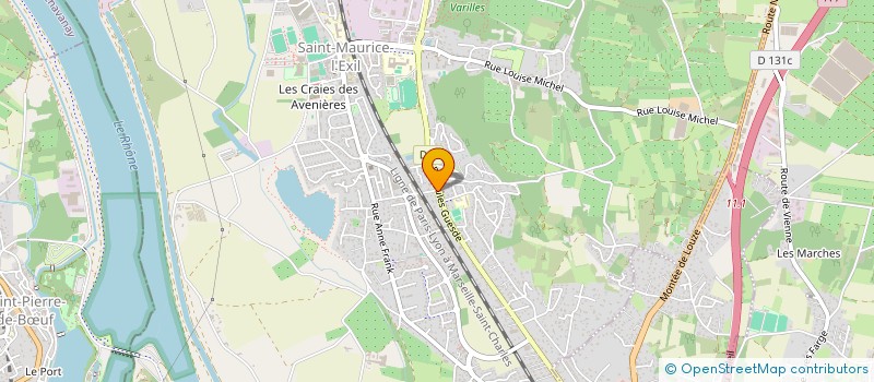 localisation de l'entreprise LES AMIS DE TRAVAIL ET CULTURE  SAINT-MAURICE-L'EXIL