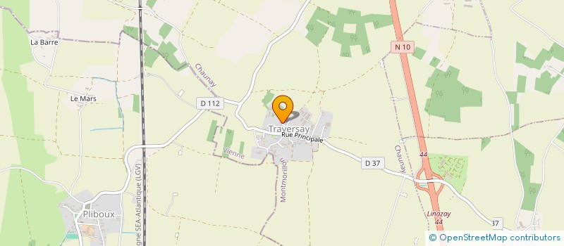 localisation de l'entreprise LES AMIS DE TRAVERSAY  CHAUNAY