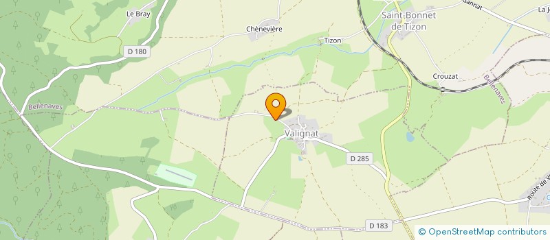 localisation de l'entreprise LES AMIS DE VALIGNAC à BELLENAVES