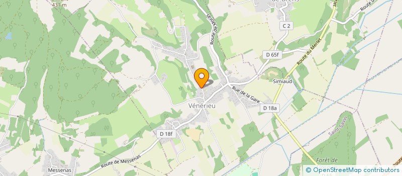 localisation de l'entreprise LES AMIS DE VENERIEU  VENERIEU