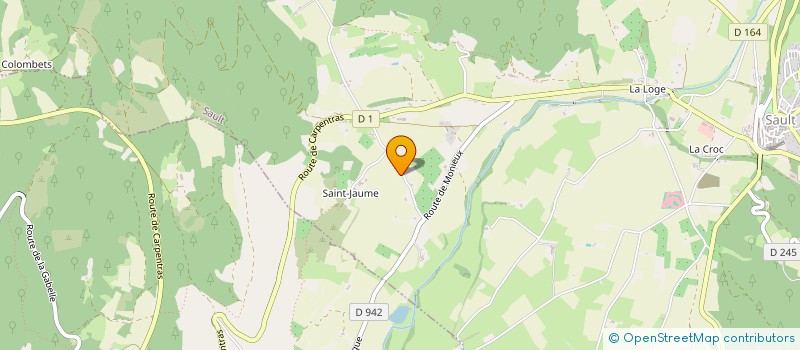 localisation de l'entreprise LES AMIS DE VERDOLIER à SAULT