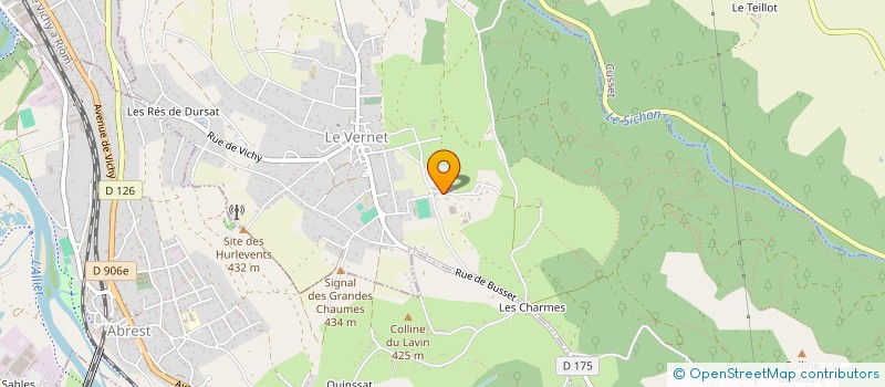 localisation de l'entreprise LES AMIS DE VERDUIZANT  LE VERNET