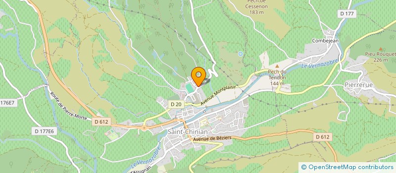 localisation de l'entreprise LES AMIS DE VIEILLES PIERRES  SAINT-CHINIAN