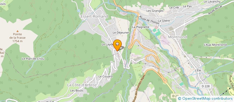 localisation de l'entreprise LES AMIS DE YOJIK  ESSERT-ROMAND