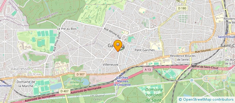 localisation de l'entreprise LES AMIS DES AFRICAINS à GARCHES