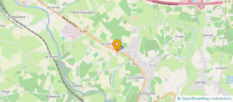 localisation de l'entreprise LES AMIS DES AINES  BULLY