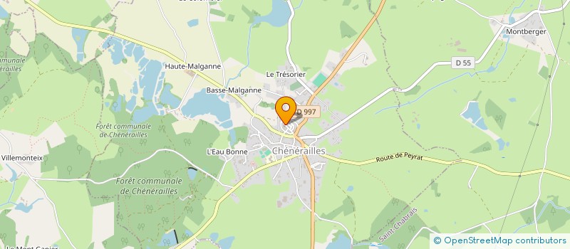 localisation de l'entreprise LES AMIS DES ANCIENNES EN MARCHE  CHENERAILLES
