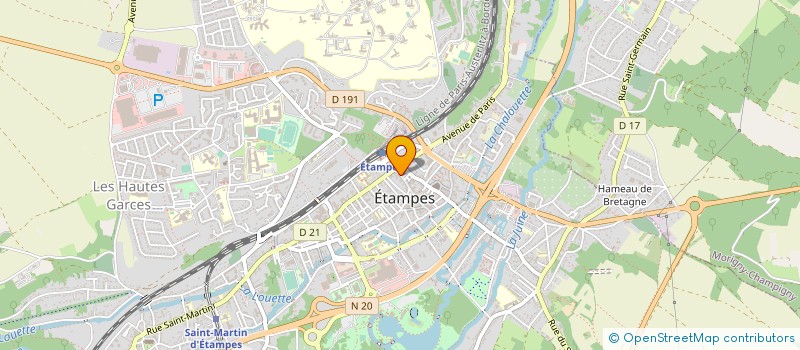 localisation de l'entreprise LES AMIS DES ARCHIVES D'ETAMPES ET DE L'ESSONNE (AAEE)  ETAMPES