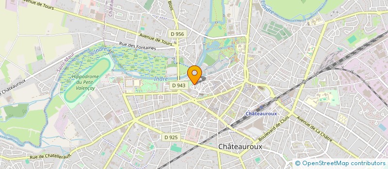 localisation de l'entreprise LES AMIS DES ARCHIVES DE L INDRE à CHATEAUROUX