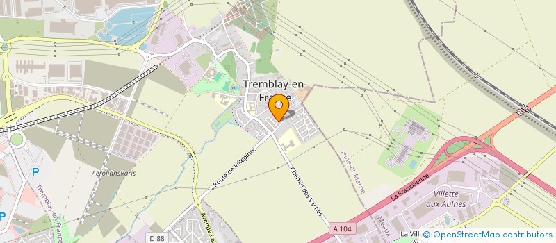 localisation de l'entreprise LES AMIS DES ARTS à TREMBLAY-EN-FRANCE