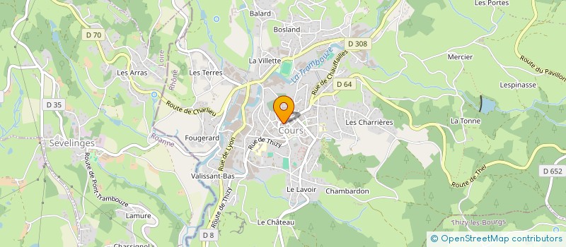 localisation de l'entreprise LES AMIS DES ARTS à COURS