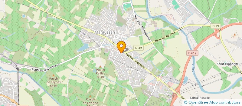 localisation de l'entreprise LES AMIS DES ARTS  MARAUSSAN