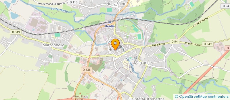 localisation de l'entreprise LES AMIS DES ARTS DE L'HESDINOIS à HESDIN