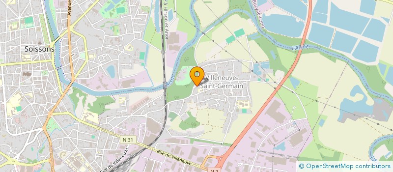 localisation de l'entreprise LES AMIS DES BETES DU SOISSONNAIS à VILLENEUVE-SAINT-GERMAIN