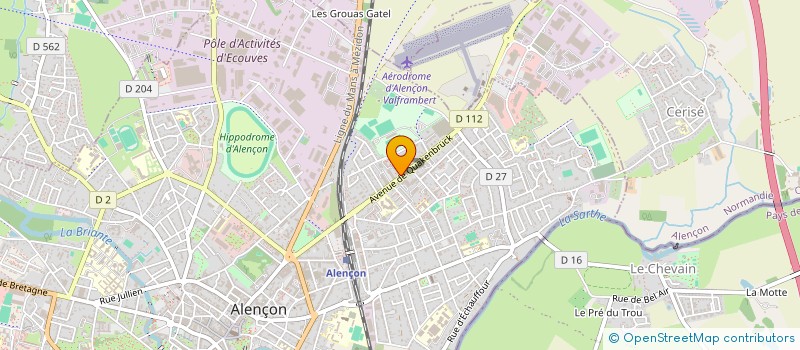 localisation de l'entreprise LES AMIS DES BOIS DE MONTMIRAIL à ALENCON