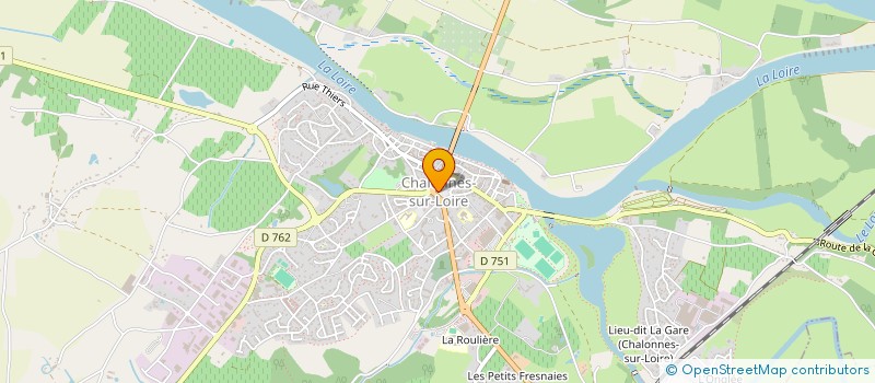 localisation de l'entreprise LES AMIS DES BONS CHEMINS à CHALONNES-SUR-LOIRE