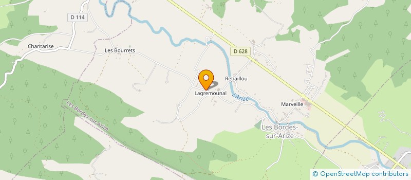 localisation de l'entreprise LES AMIS DES BOURRETX à LES BORDES-SUR-ARIZE