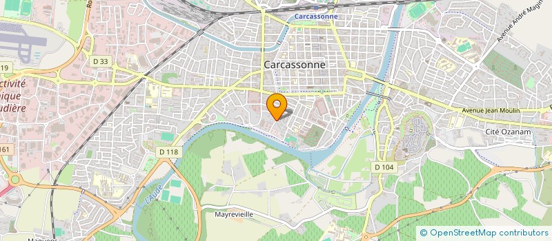 localisation de l'entreprise LES AMIS DES CAPUCINS à CARCASSONNE