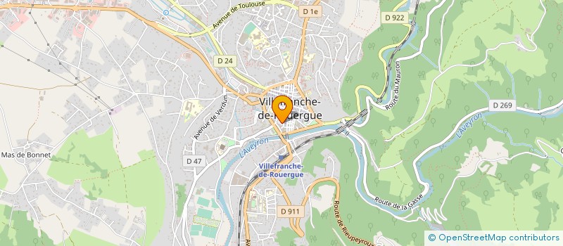 localisation de l'entreprise LES AMIS DES CARILLONS DE VILLEFRANCHE DE ROUERGUE à VILLEFRANCHE-DE-ROUERGUE