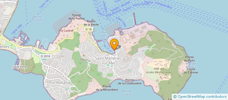 localisation de l'entreprise LES AMIS DES CETACES EN MEDITERRANEE à SAINT-MANDRIER-SUR-MER