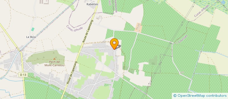 localisation de l'entreprise LES AMIS DES CHATS CUXANAIS  CUXAC-D'AUDE