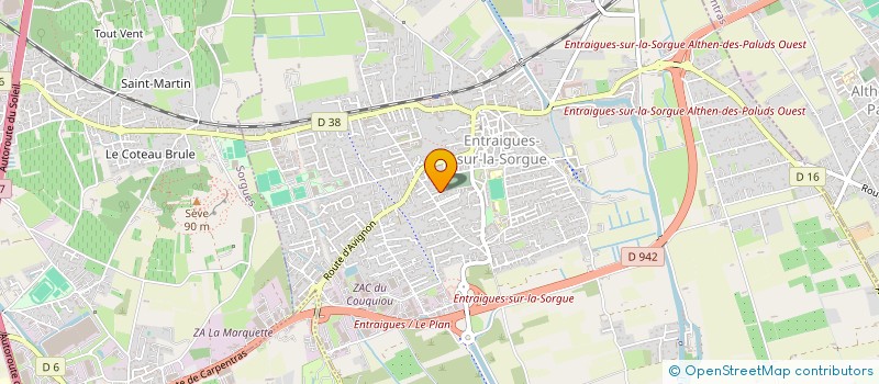 localisation de l'entreprise LES AMIS DES CHATS D'ENTRAIGUES  ENTRAIGUES-SUR-LA-SORGUE