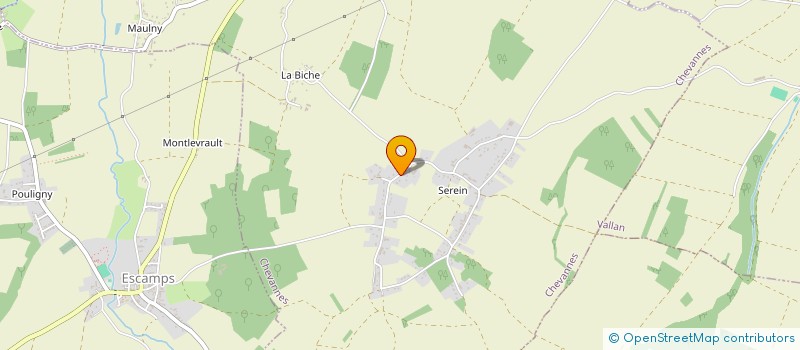 localisation de l'entreprise LES AMIS DES CHATS DE L'YONNE à CHEVANNES