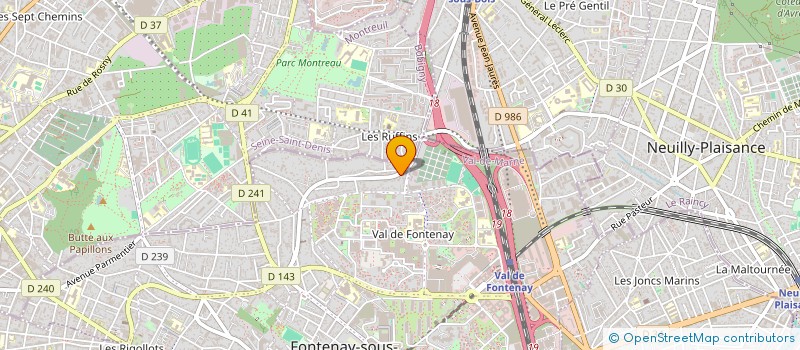 localisation de l'entreprise LES AMIS DES CHATS DU VAL DE MARNE à FONTENAY-SOUS-BOIS