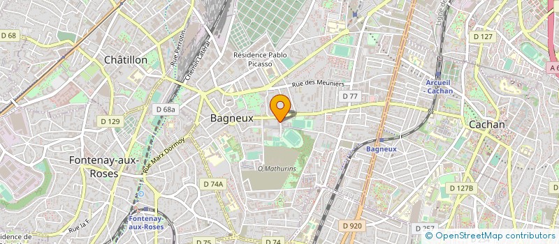 localisation de l'entreprise LES AMIS DES CHATS LIBRES DE BAGNEUX à BAGNEUX