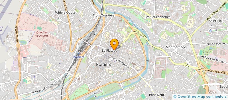 localisation de l'entreprise LES AMIS DES CHEMINS DE COMPOSTELLE EN VIENNE à POITIERS