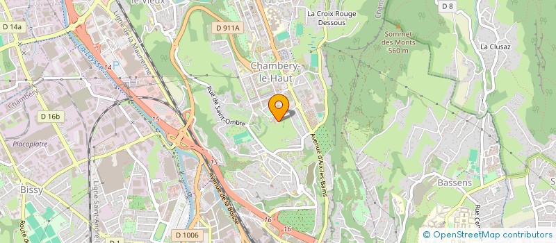 localisation de l'entreprise LES AMIS DES CLEMATIS  CHAMBERY