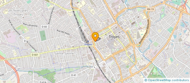 localisation de l'entreprise LES AMIS DES CLOCHERS DE AUBE à TROYES