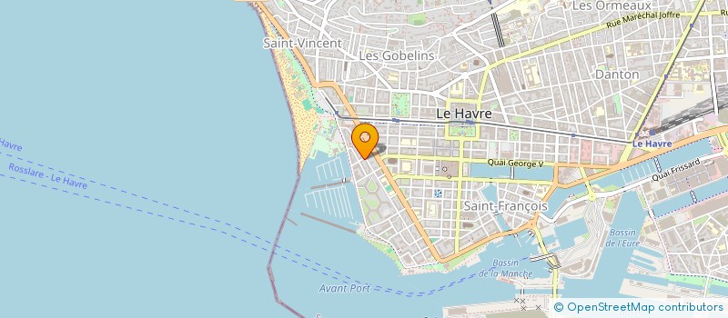 localisation de l'entreprise LES AMIS DES CLUBS à LE HAVRE