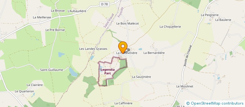 localisation de l'entreprise LES AMIS DES CONTES ET LEGENDES à FROSSAY