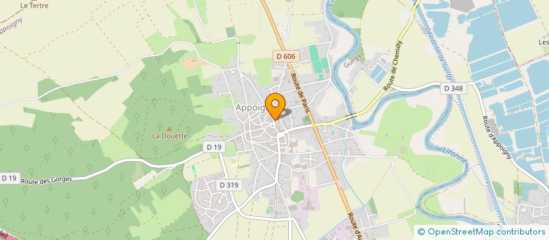 localisation de l'entreprise LES AMIS DES ECOLES  APPOIGNY