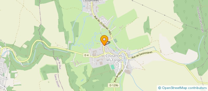 localisation de l'entreprise LES AMIS DES ECOLES LAIQUES DE COUSANCES à COUSANCES-LES-FORGES